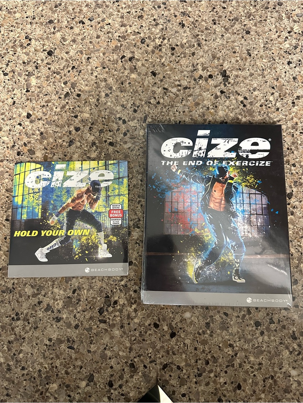 Beachbody Cize Dance Fitness DVD Set - Black, Yellow & Blue Artwork